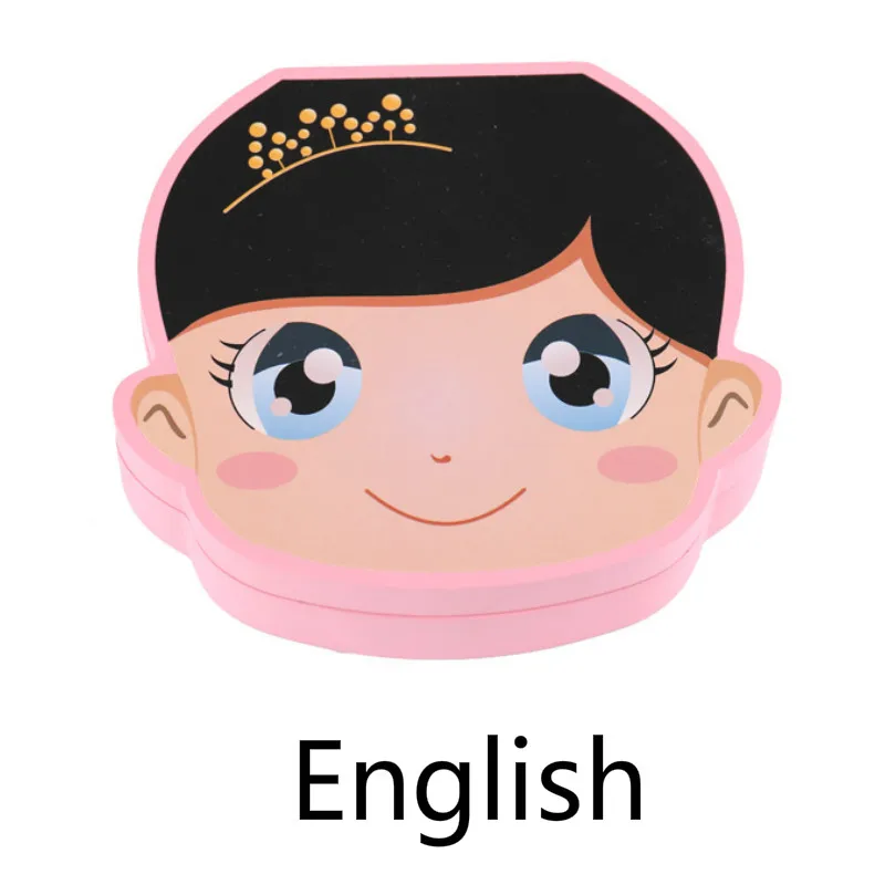 

Spanish English Color Wooden Baby Tooth Box Boy Girl Organizer Milk Teeth Storage Collect Teeth Umbilica Save for Newborn Gifts