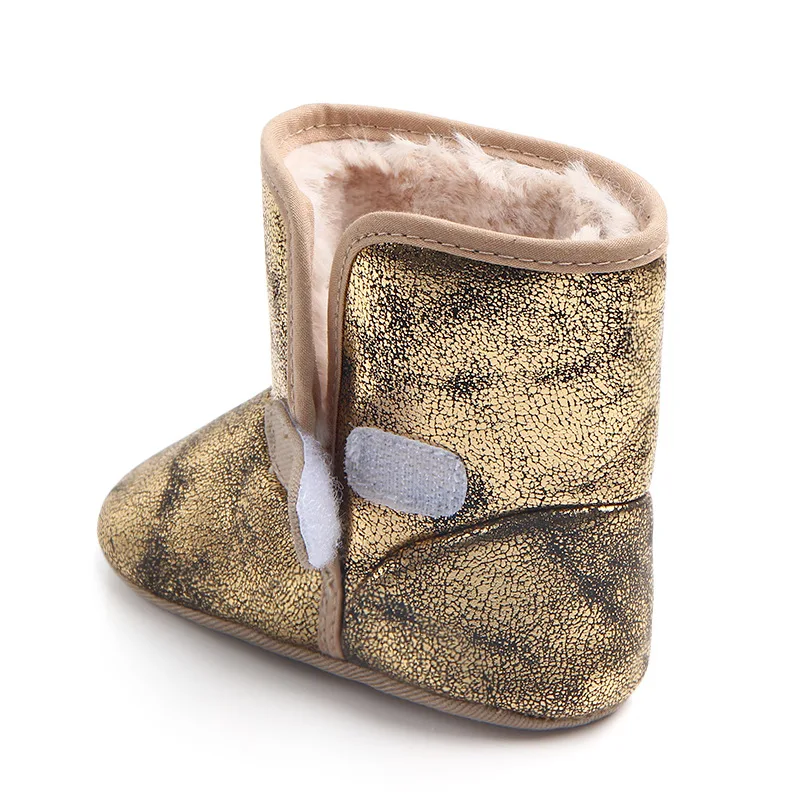 Новинка С плюшевой подкладкой в стиле унисекс для малышей зимняя обувь детские