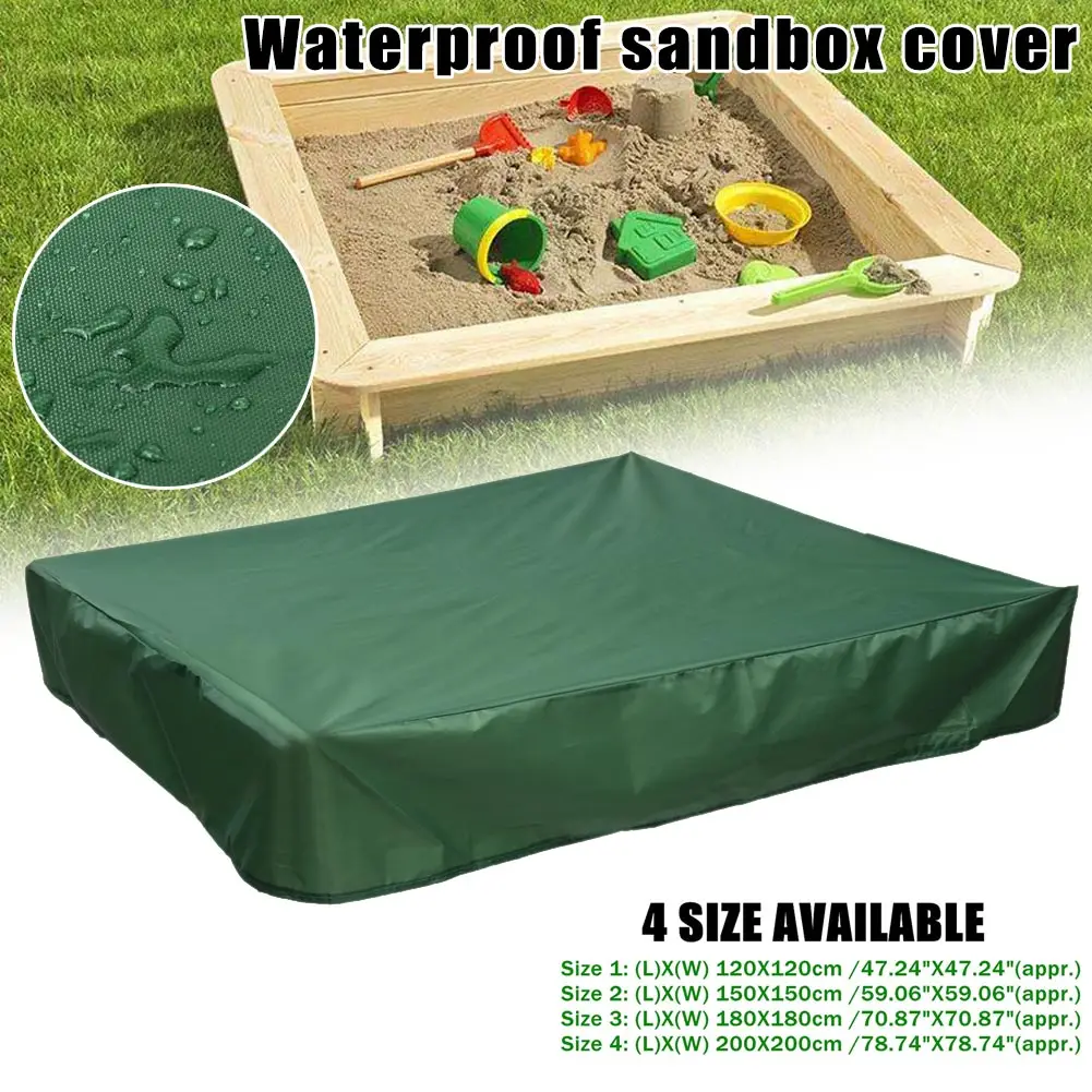 

Dustproof Protection Sandbox Cover with Drawstring Waterproof Sandpit Pool Cover YE-Hot
