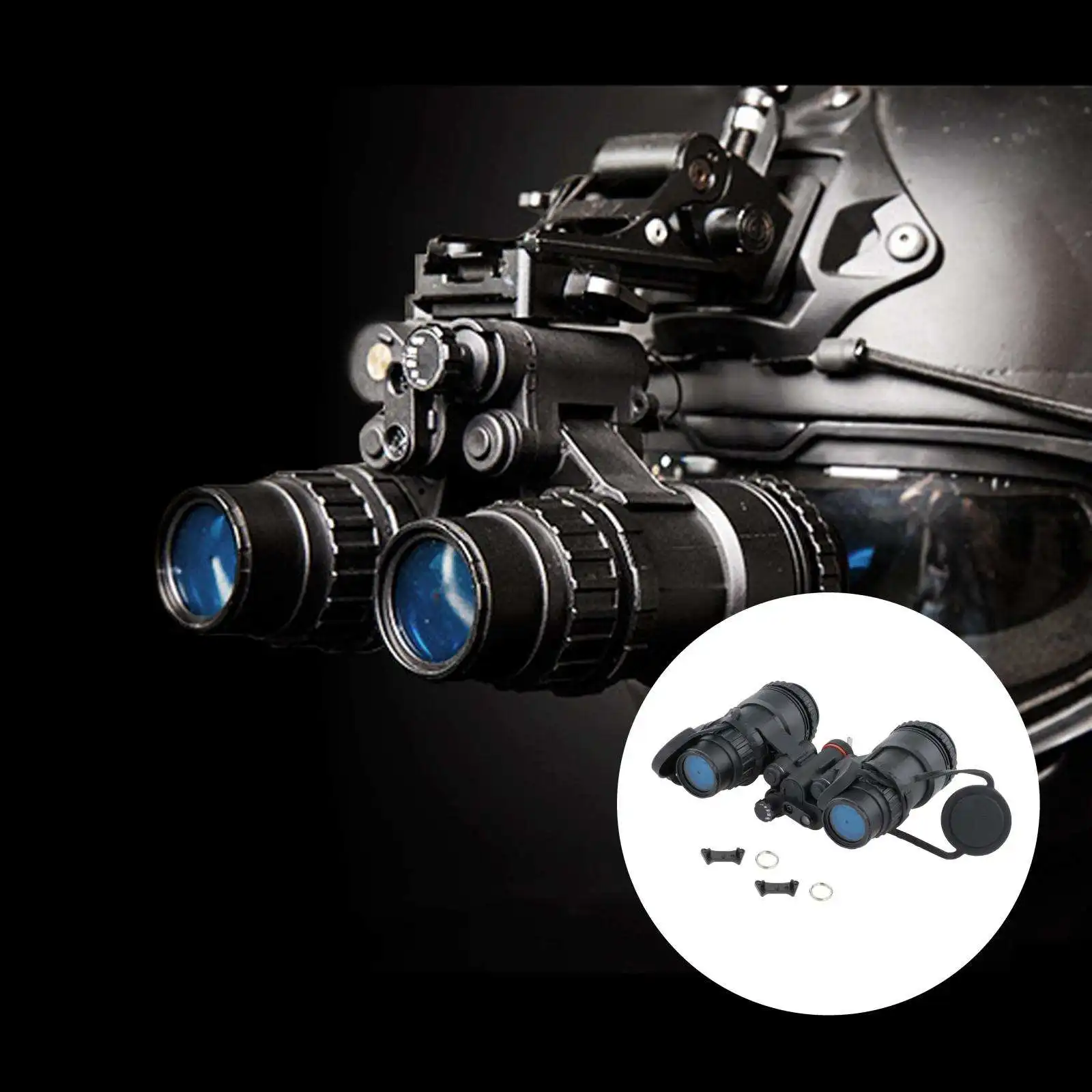 

Модель-манекен, бинокль PVS 15 NVG, тактические очки для ночного видения без функции, с футляром для хранения, модель очков для охоты