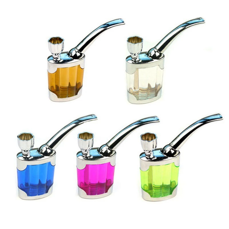 

High Quality 5 Colors Dual Purpose Weed-Pocket Size Mini Pipe Smoking Tobacco Pipe Hookah-Filter Accessories for Gift