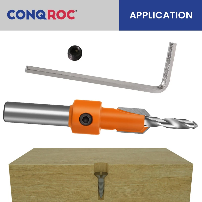 5 шт. YG8 твердосплавные Стальные сверла с потайной раковиной конические диаметр