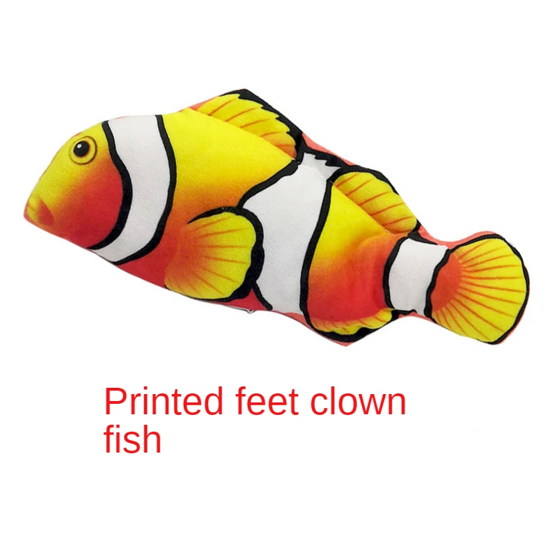 Электрическая плавающая рыба 28 см движущаяся кошка Мерцающая игрушка мягкие