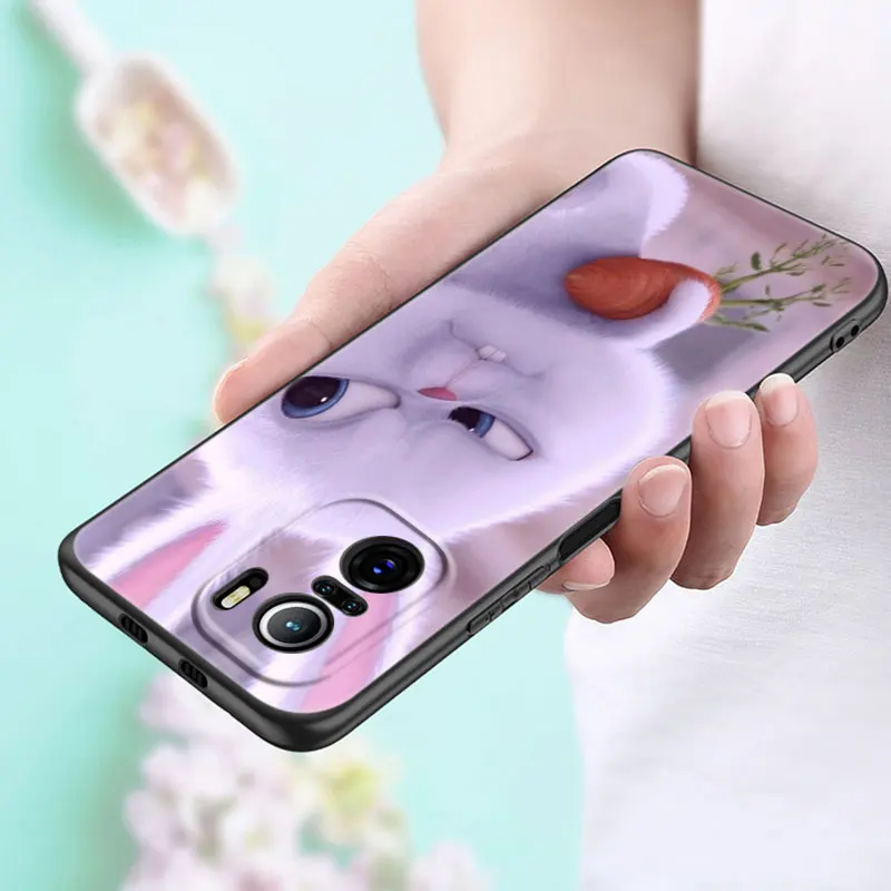 cute cartoon rabbit phone case for xiaomi mi poco x3 nfc f3 gt m3 10t 11t 11x pro 11i a2 11 lite ne 5g civi soft tpu black cover free global shipping