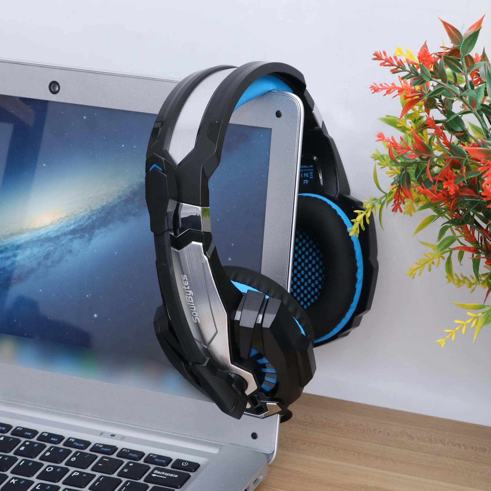 

Wired Gaming Headset Lighting Surround Sound Multi Platforms Headphone Works 4cm/1.57inch Diameter Large Speaker For PC PS4