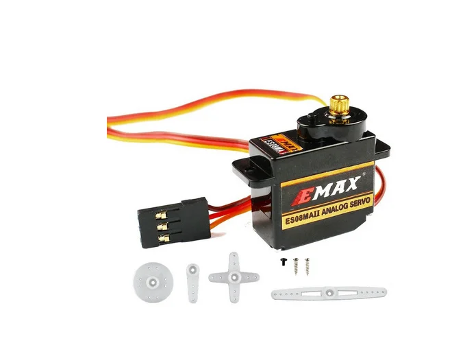 4x EMax 9g Высокочувствительный Мини Sub Micro Servo ES08A 8g ES08 3D RC самолет вертолет ES08MD ES08MA MG90S