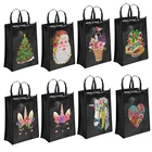 Рождественская мультяшная 5D алмазная живопись, ручная сумка сделай сам, переводная эко-сумка для покупок из переводной смолы