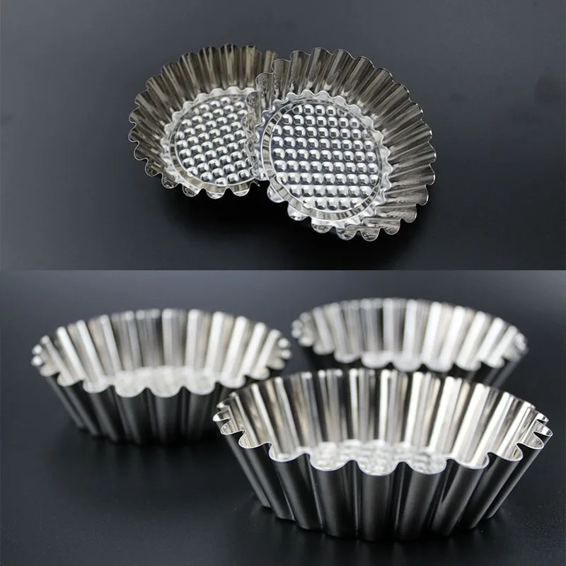 6 шт. форма для выпечки тортов яйцо Тарт пирожное пресс круглого Кружева