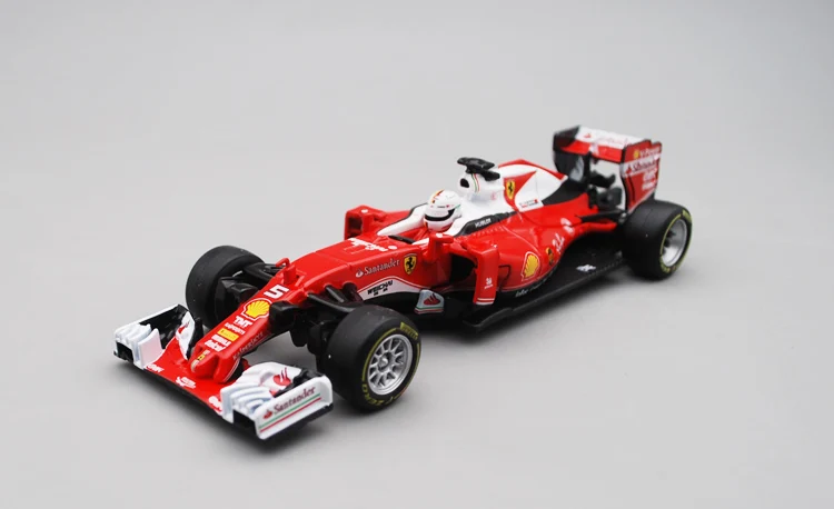 

Bburago 1/32 1:32 Ferrari SF16-H S. Vettel No5 F1 формула 1 гоночный автомобиль литые модели игрушек для мальчиков и девочек