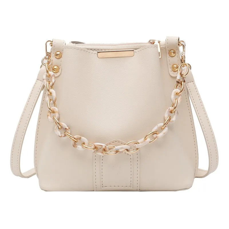 

Female Leather Women Bag Fashion Women's Shoulder Handbags Solid Color Bucket Large Capacity Tote Casual Female Crossbody Bags