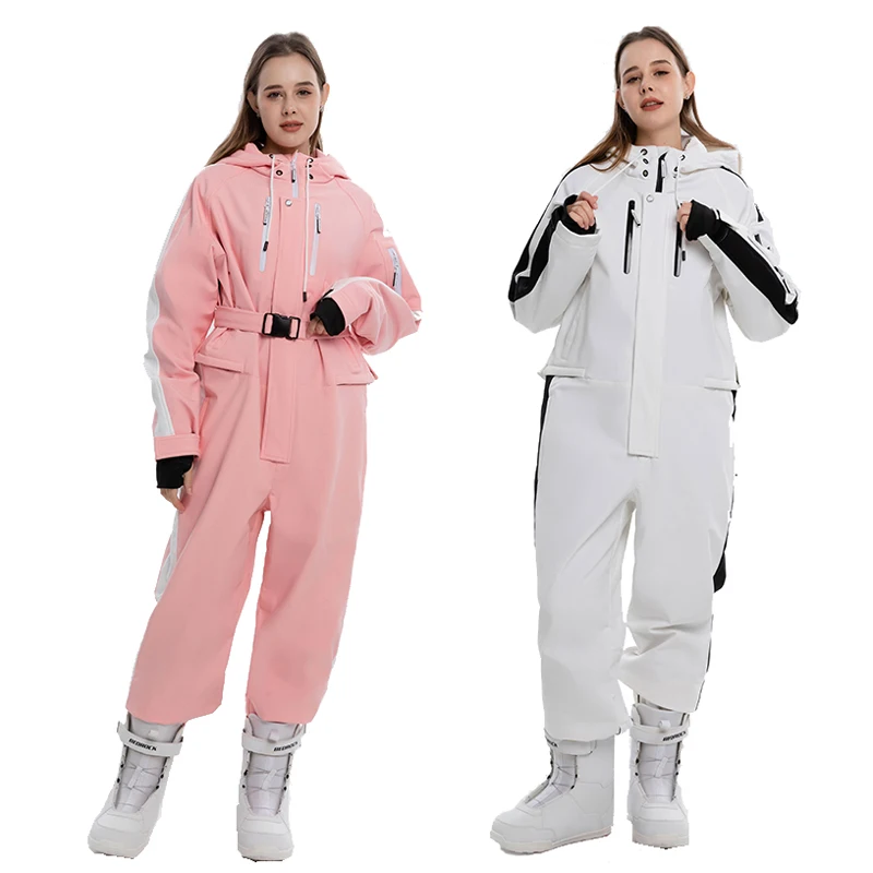 

Fashion Adult Coverall Women's Ice Snow Suit Snowboarding Clothing Ski Costumes 15K Waterproof Winter Jacket + Pant For