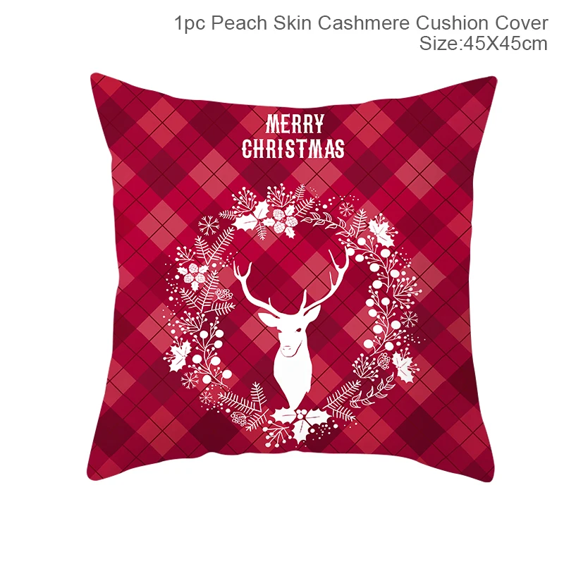 Xmas cushion cover18 Christmas Cushion Covers Merry Christmas Decorations for Home Noel Christmas Gifts Navidad Xmas Cristmas DecorNew Year - Цвет: Xmas cushion cover18