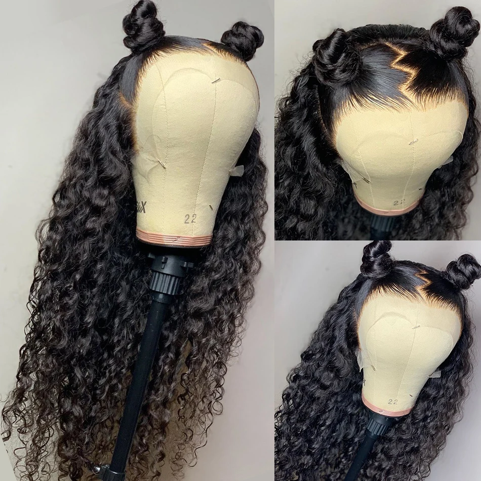 Wigirl бразильские вьющиеся волосы на 360 кружевных фронтах парики из человеческих