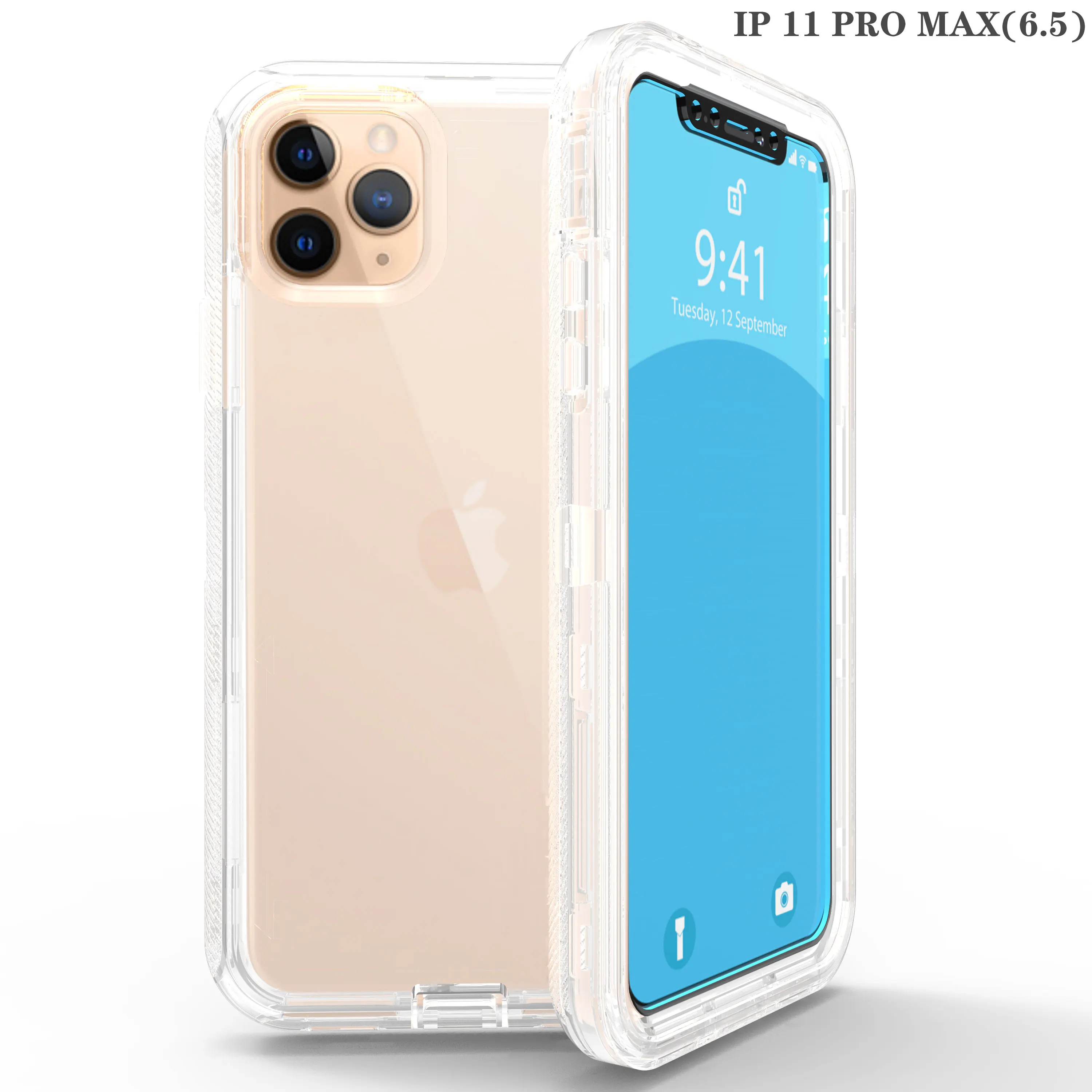 360 Degree All Inclusive Anti Drop Case for iPhone 11 Pro Max Transparent Robot TPU PC Cover X XR XS 7 8 6S Plus | Мобильные