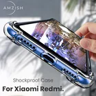 amzish Прозрачный ударопрочный чехол для Xiaomi Redmi Note 7, защитный чехол для Redmi 7 Note 6 Pro Note 5 7A, мягкий силиконовый чехол