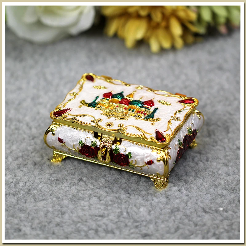 Винтажный чехол для ювелирных изделий модная шкатулка из цинкового оловянного