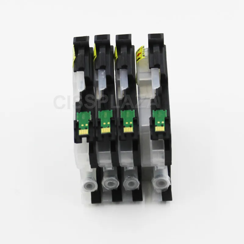 CISSPLAZA 1 комплект Заправка картриджей LC3211 LC3213 + чернилами Совместимость для Brother