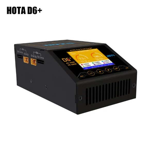 HOTA D6 + AC 300 Вт DC 2X325W 2X15A двухканальный умный аккумулятор Lipo зарядное устройство Dis
