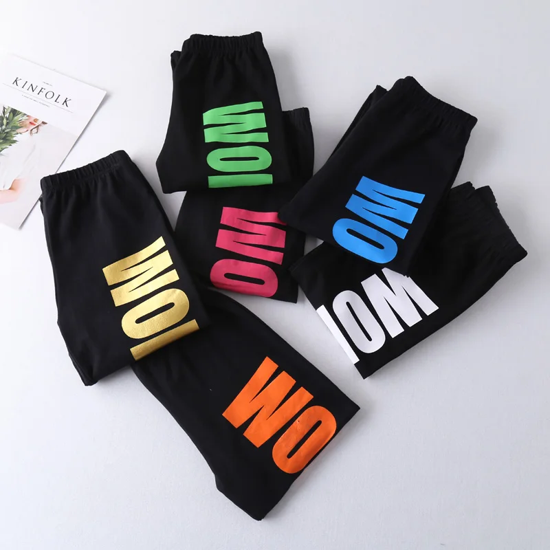 Cotton Autumn Winter Women Leggings Skinny Guns Printed Casual Stretch Black Leggings For Women Pencil Pants Female