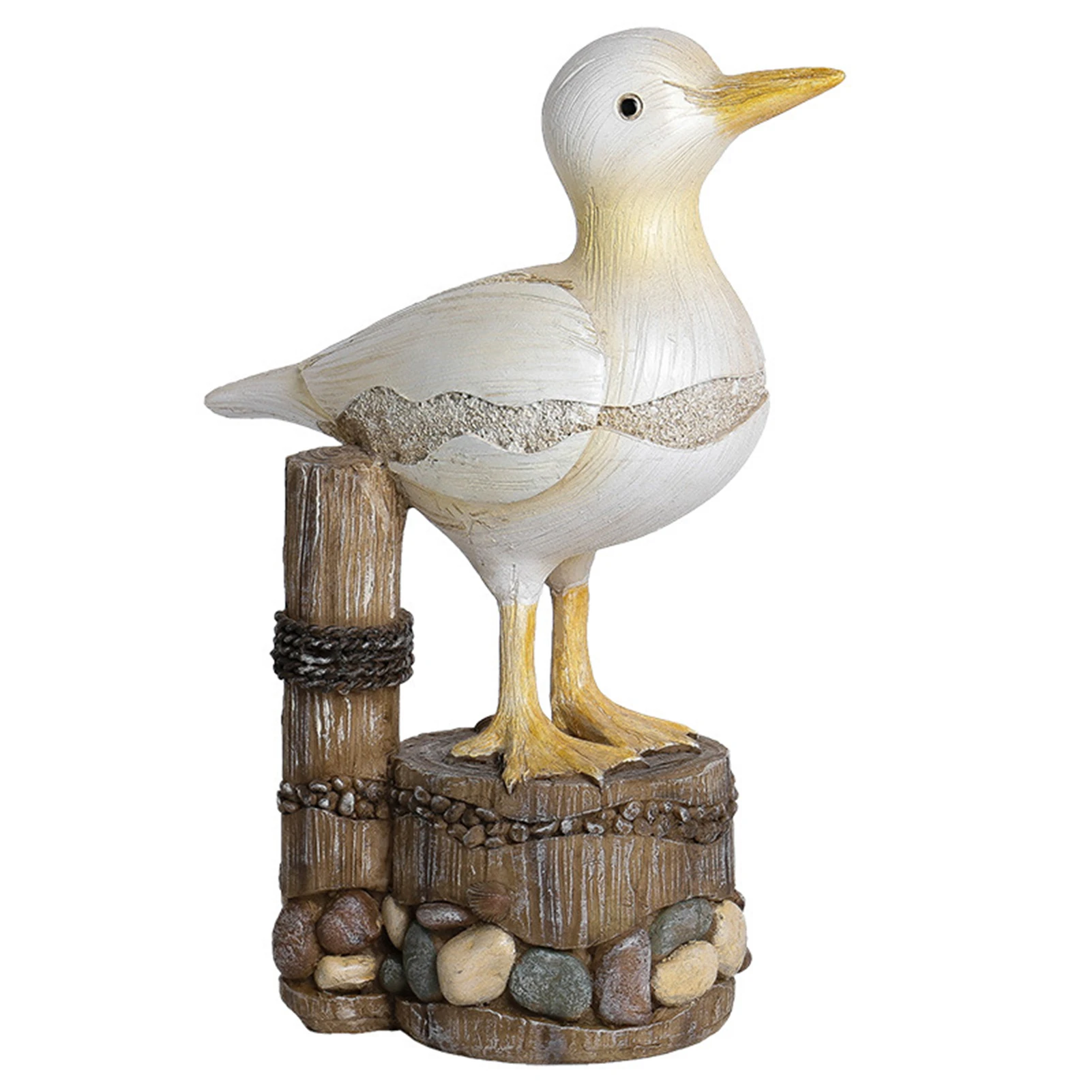 

New Resin Seagull Figurine Rustic Vintage Ornaments Coastal Beach Home Decorations Yard Garden Decor
