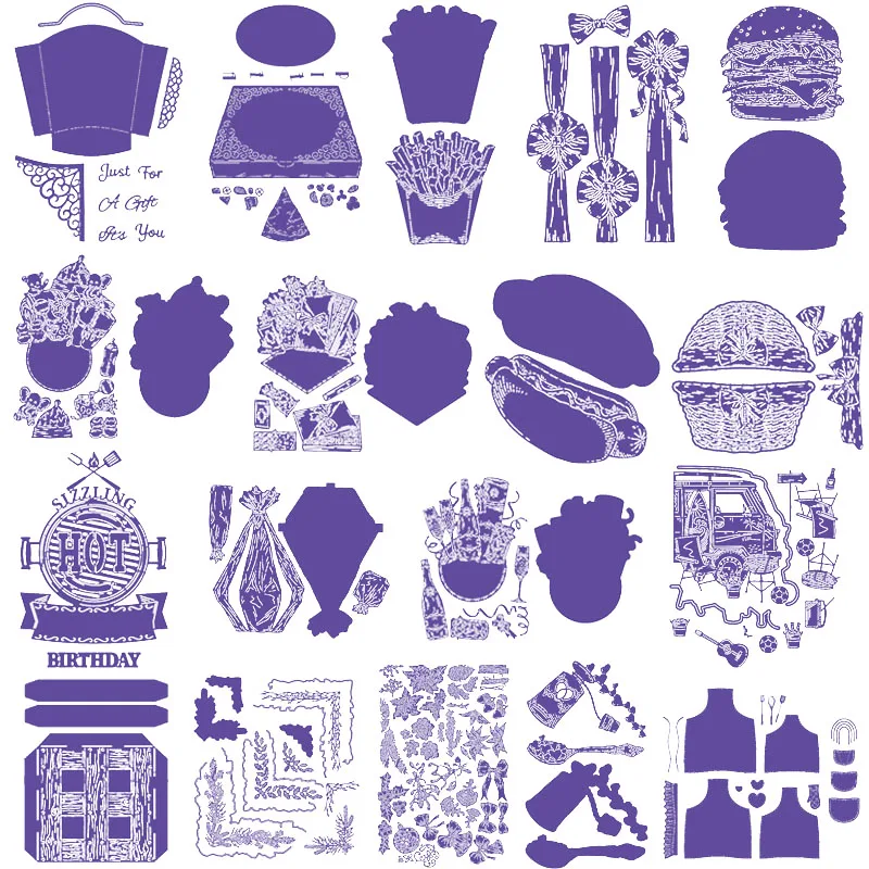 

Пресс-формы для рождественской вечеринки, металлические Вырубные штампы для скрапбукинга, альбома, бумаги «сделай сам», украшение для откр...