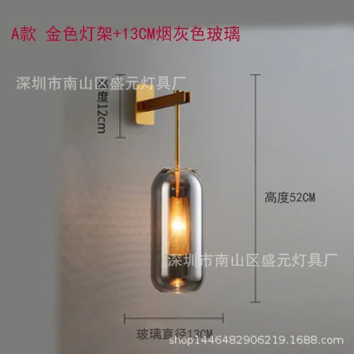 

nordice blue wall light glass wall sconces bedroom light led bedside dining room lampara pared wall lights for home wall lamp