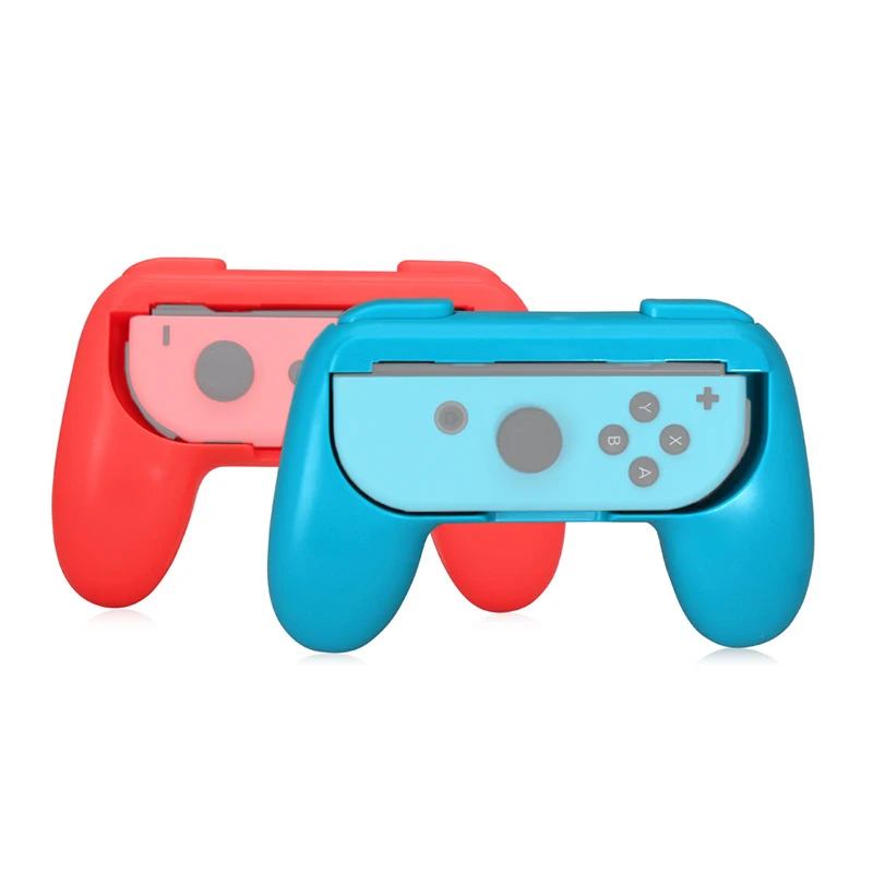 RedBlue Игровые аксессуары NS Joycon, держатель, расширенная ручка, кронштейн, контроллер, ручка NS, джойстик, рукоятка, для пульта, Joy-Con - Цвет: RedBlue