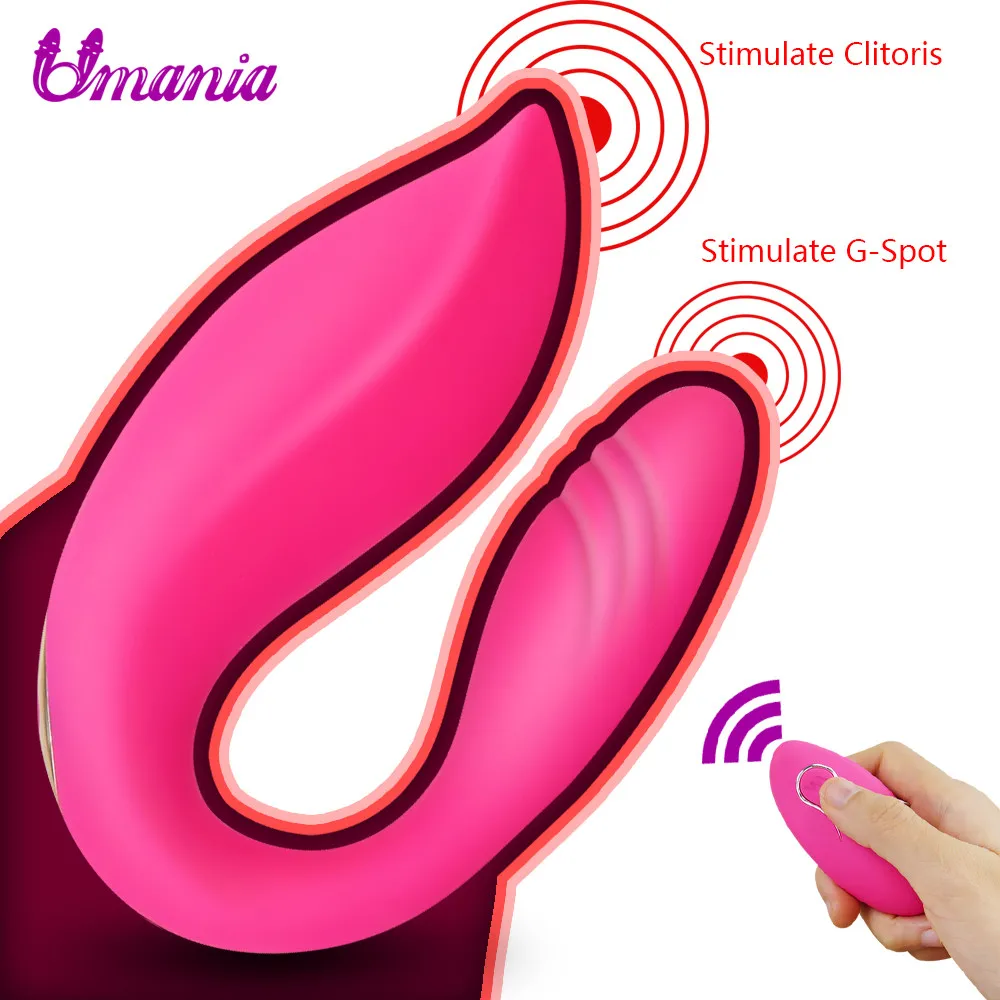 U образный Вибратор двойной страпон фаллоимитатор вибраторы для женщин с