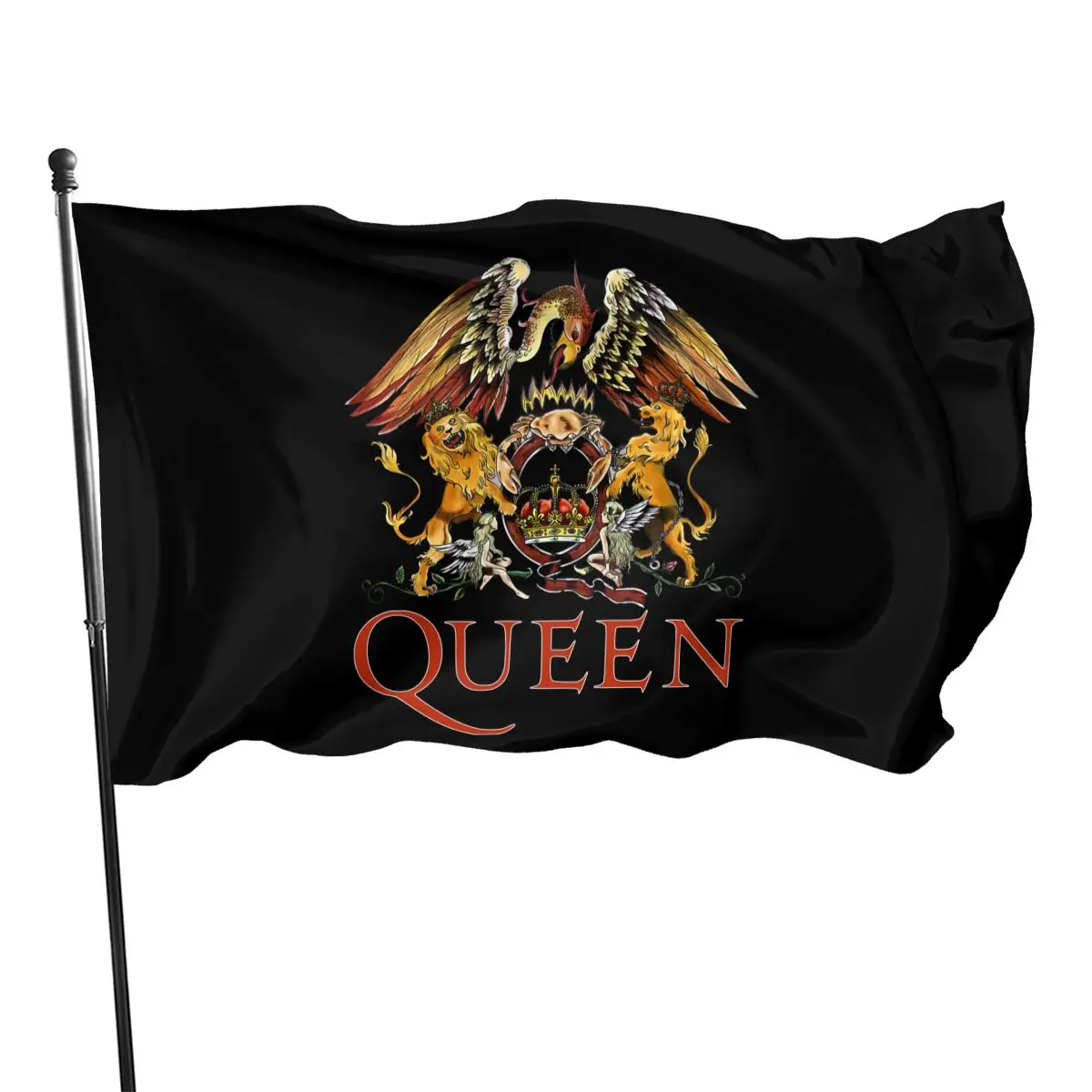 

Queen Band Pride Flag Rainbow Home Decor Friendly Banners Polyester Printed One Size