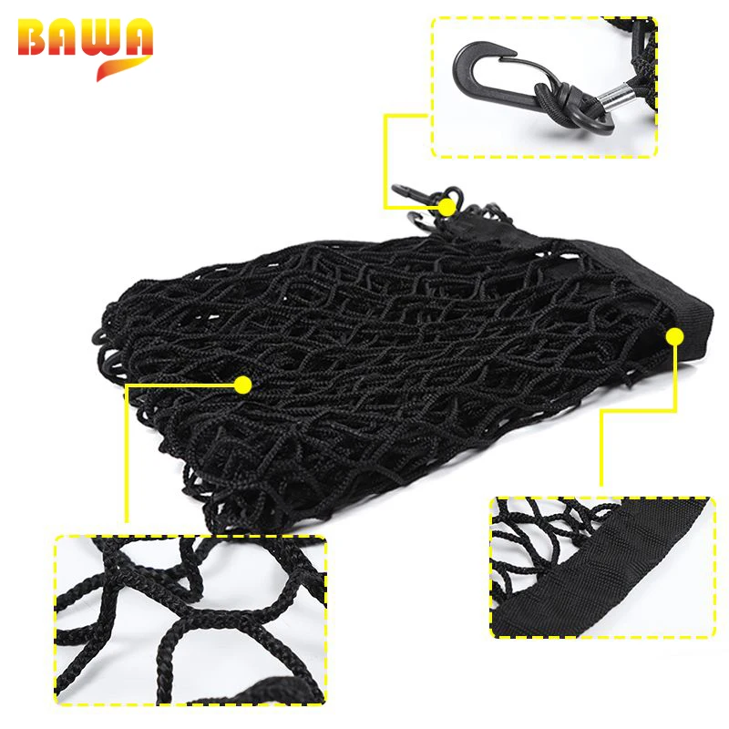 

BAWA Car Trunk Rear Storage Cargo Luggage Net Holder Car Trunk Net for Jeep Wrangler JL 2018+ Car Accessories