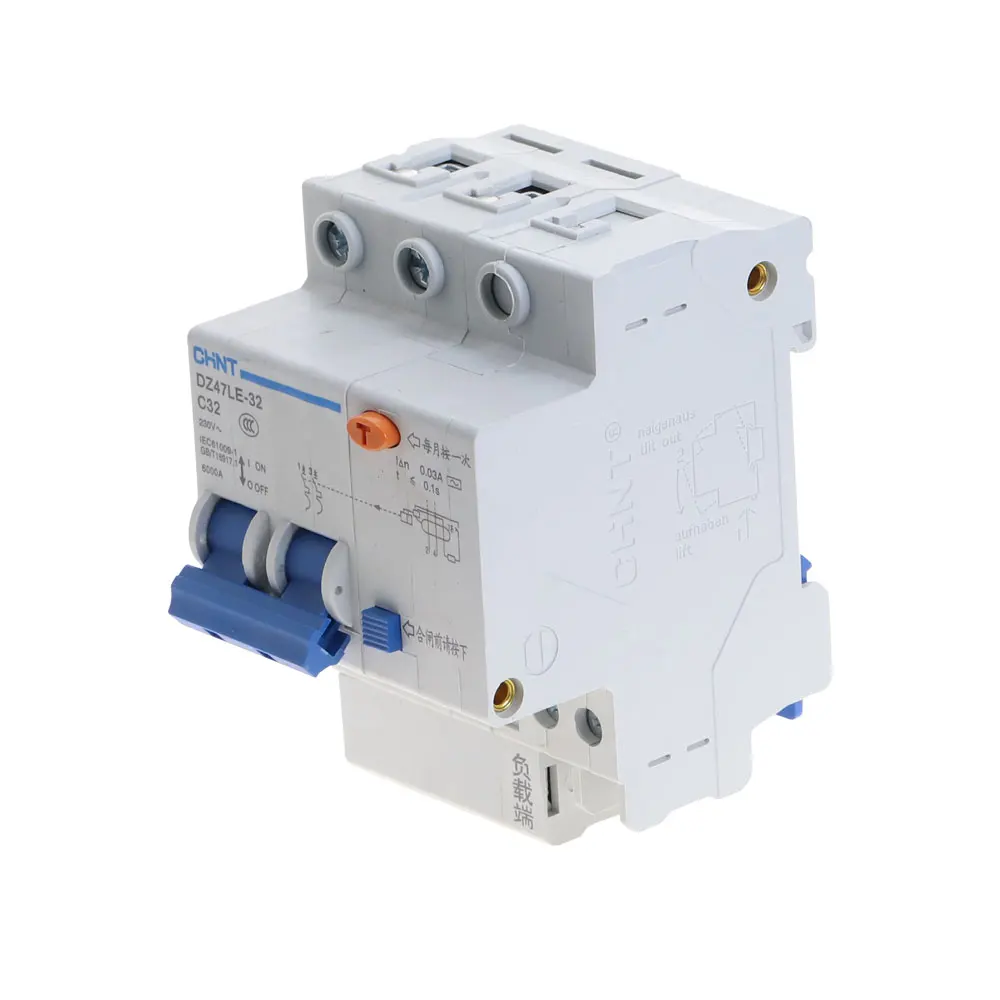 CHNT DZ47LE 2P 10A 16A 20A 25A 32A 40A 50A 60A автоматический выключатель остаточного тока RCBO|residual