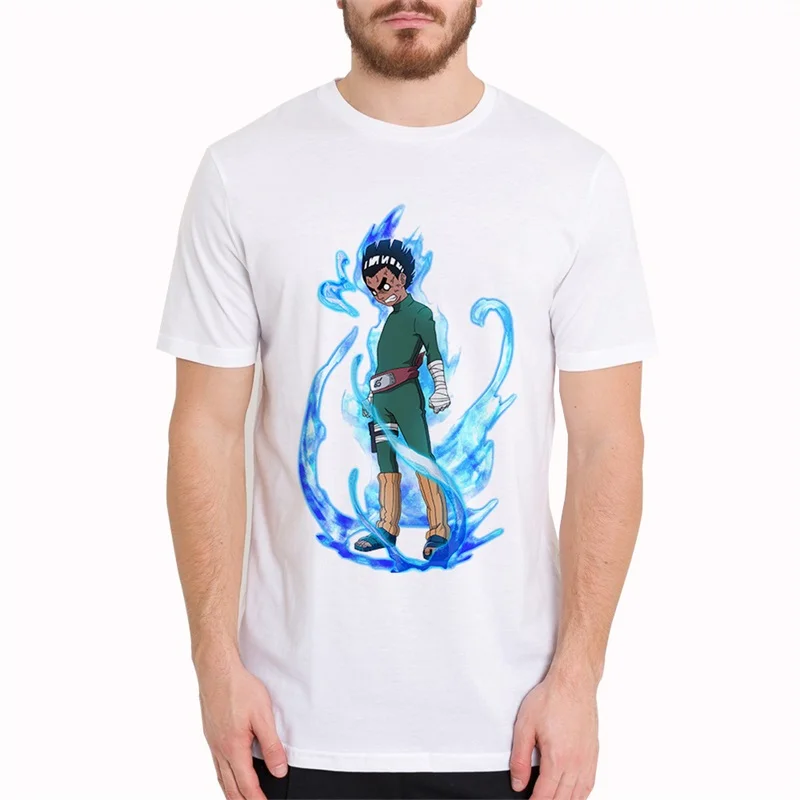 2019 модная крутая Футболка Rock Lee аниме Наруто с принтом короткий рукав короткая