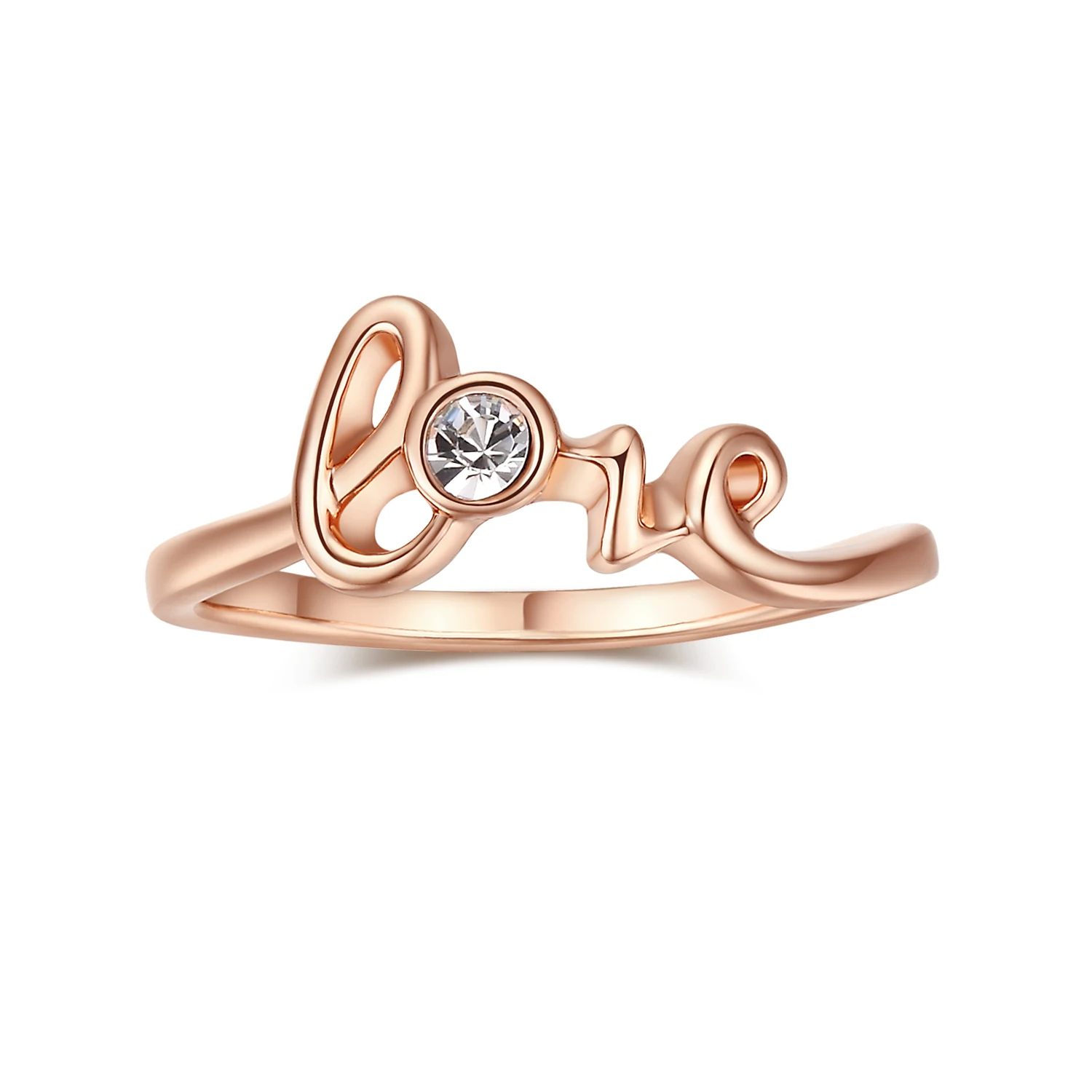 Классические обручальные кольца с кубическим цирконием для любви серебряный