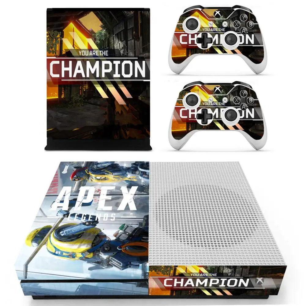 Для Xbox One S Наклейка s Apex legends виниловые наклейки для кожи Pegatina one тонкая консоль и