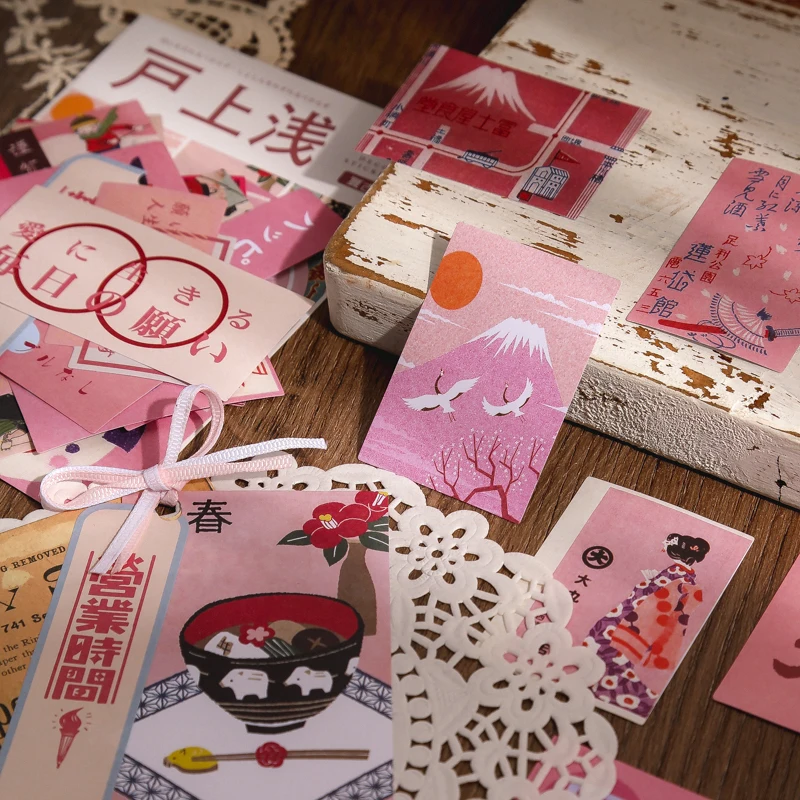 40pcs retro ins cute japanese style hand account stickers aesthetic bullet journaling accessories phone case decorative stickers free global shipping