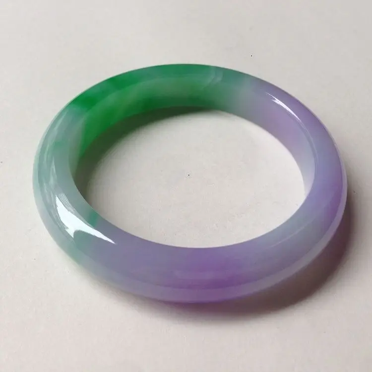 

Jewelry Natural Original Ecological Pattern Jade Light Purple Emerald Elegant Princess Bracelet Best Accessories