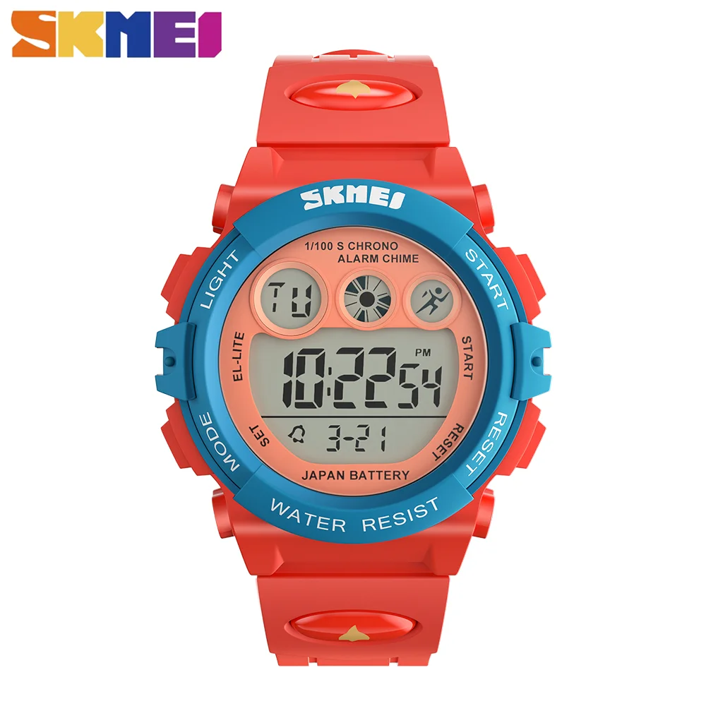 

SKMEI Sport Watches 30M Waterproof Electronic LED Digital Wristwatch Alarm For Boys Girls Date Week Creative Children's Clock