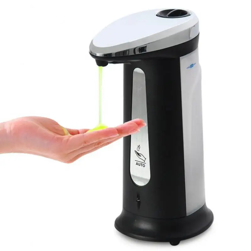 

400Ml Electroplated Automatic Liquid Soap Dispenser Smart Sensor Touchless Sanitizer Dispensador Kitchen Bathroom Accessories