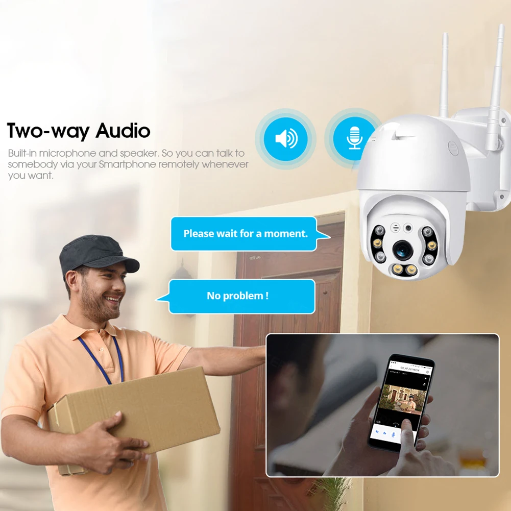 

SW10 Tuya 3MP PTZ HD Surveillance Security Infrared Camera WiFi 2Way Speak Audio CCTV Camera Rotatable Outdoor Home Night Vision