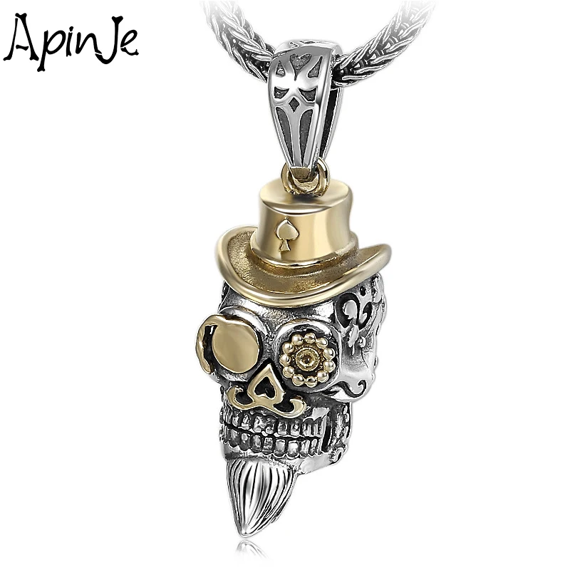 

Серебряные украшения Apinje S925 в стиле панк для мужчин
