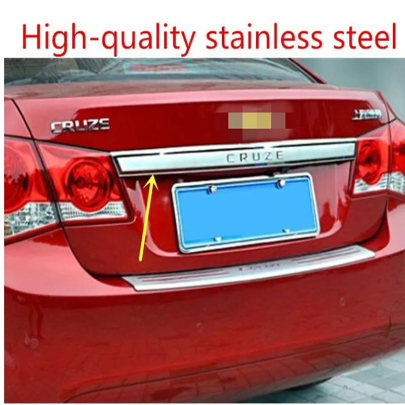 Хромированная Обложка для ручки задней двери багажника из нержавеющей стали и