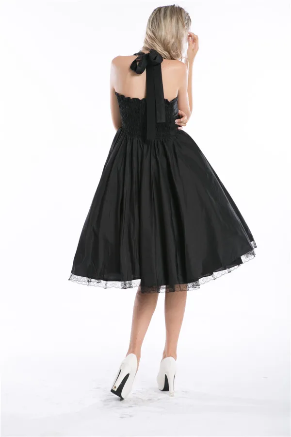 Готические женские винтажные свободные платья в стиле стимпанк с бретелькой