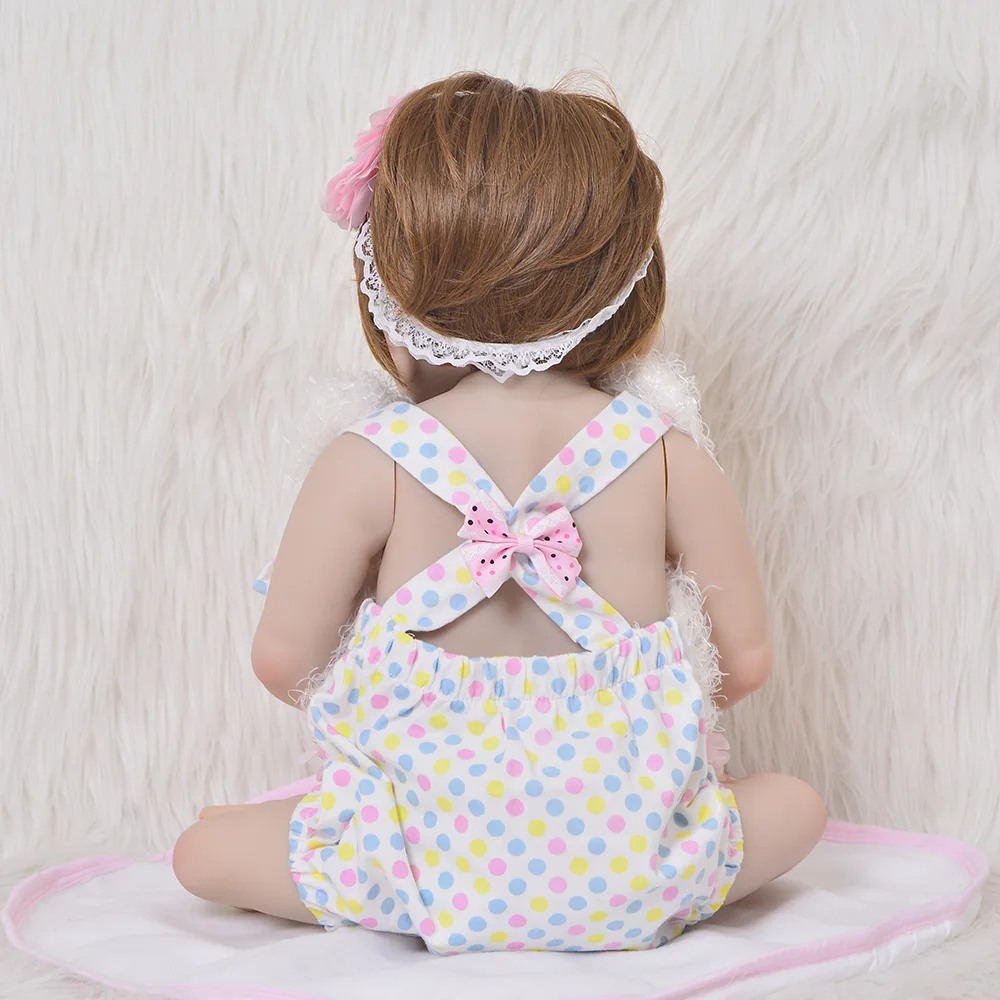 

55cm Real Size Doll KEIUMI Reborn Baby Doll Full Body Silicone Newborn Dolls Bath Princess Realistic Baby Doll Toys For Girls