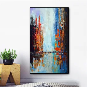 Decorative Painting Large-size Hand-painted Oil Painting Sofa Background Wall Abstract Hanging Painting For Home Decoration