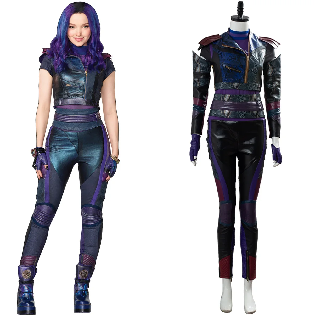 

Full Set Descendants 3 Cosplay Mal Costume Outfit Uniform Halloween Carnival Costume Women Fancy Clothing women girl clothes