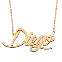 necklace with name diego for his her family member best friend birthday gifts on christmas mother day valentines day