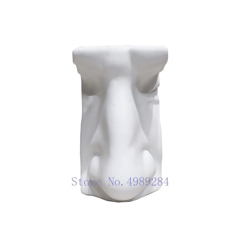 Creative Nordic Resin Five senses nose ear Imitation plaster modern abstract human face Decorative ornaments Home Decorations | Дом и сад