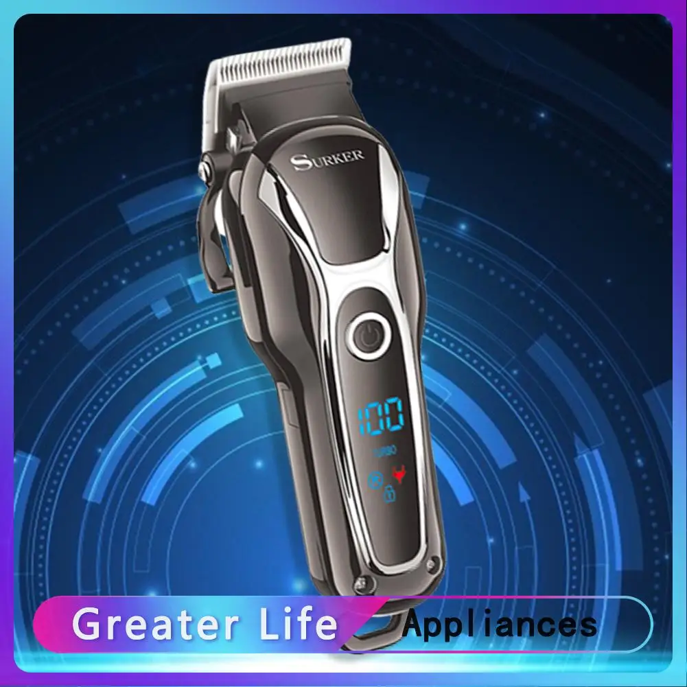 

LCD Electric Hair Clipper Household Salon Beard Trimmer Haircut Machine