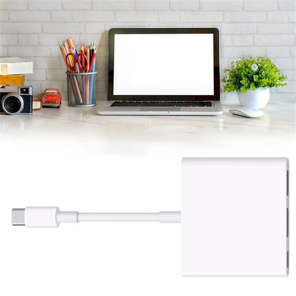 Для Apple USB C цифровой AV многопортовый адаптер цифровые аксессуары|Адаптеры AC/DC| |
