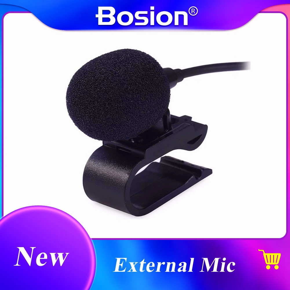 

Special Car Audio Microphone 3.5mm Jack Plug Stereo Mic Mini Wired External Car Microphone For Auto DVD 3meters long